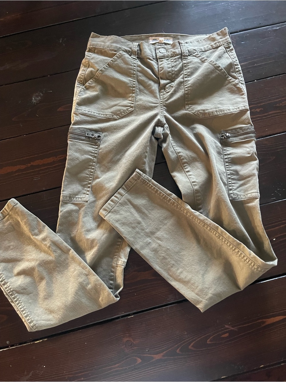 Madewell Cargo Utility Pants in Army green